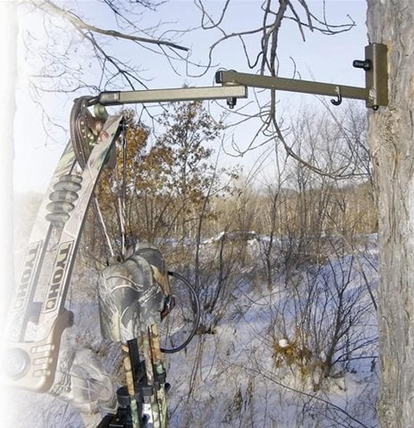 Durable Easy-to-Attach Strong Secure Lil Better Tree Stand Bow Hanger -