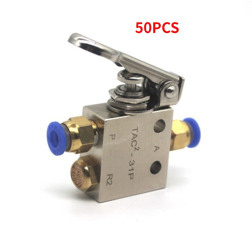 50 * TAC2-31P Pneumatic Valve 2Position 3Way Mechanical Valve With 6mm Connector