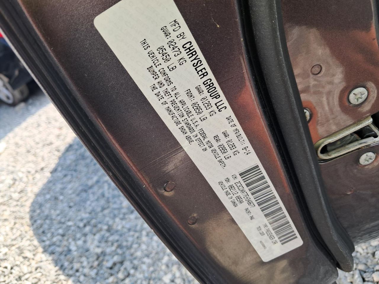 CHARGER 2014 Glove Box 4790757