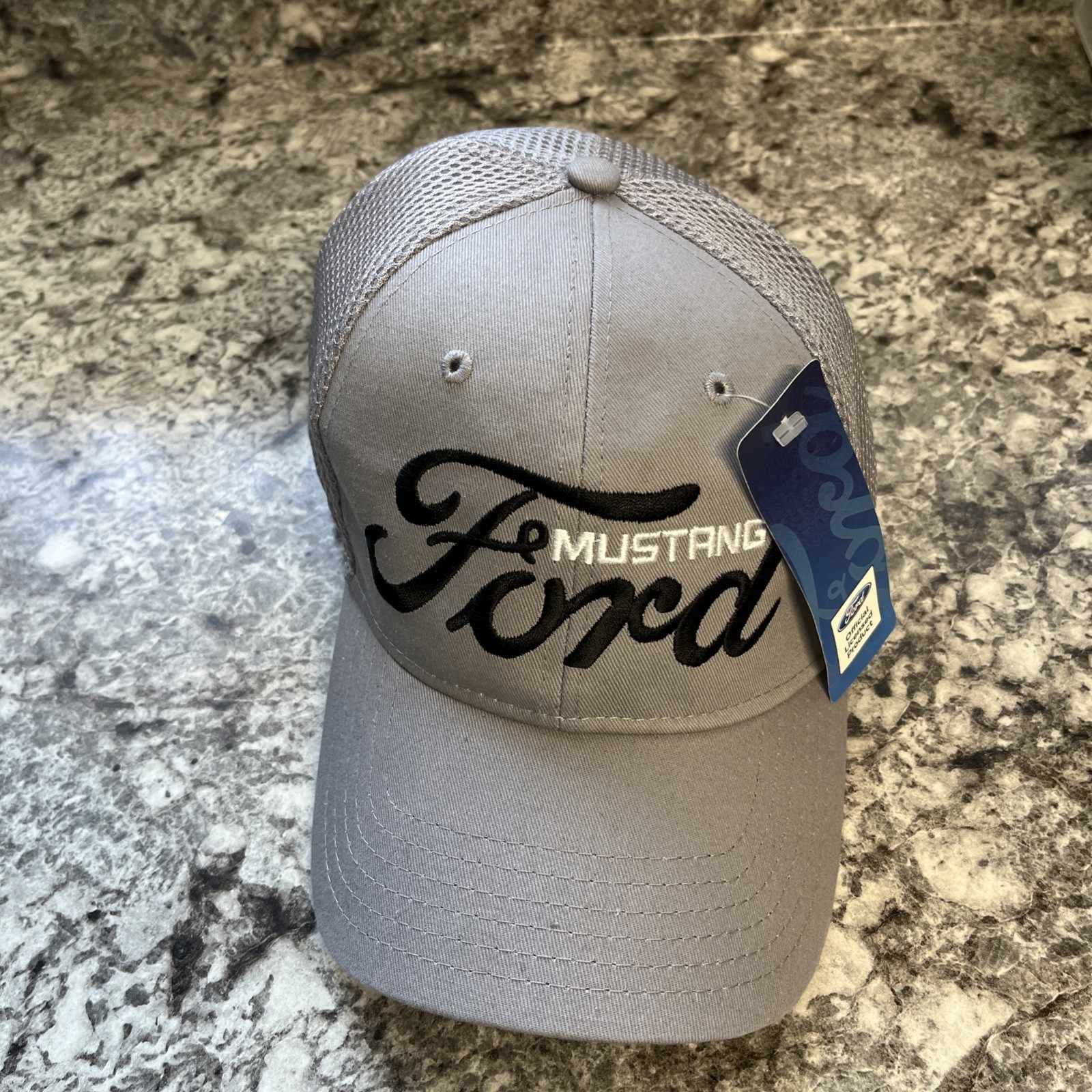 Ford Mustang Mesh Hat in Grey