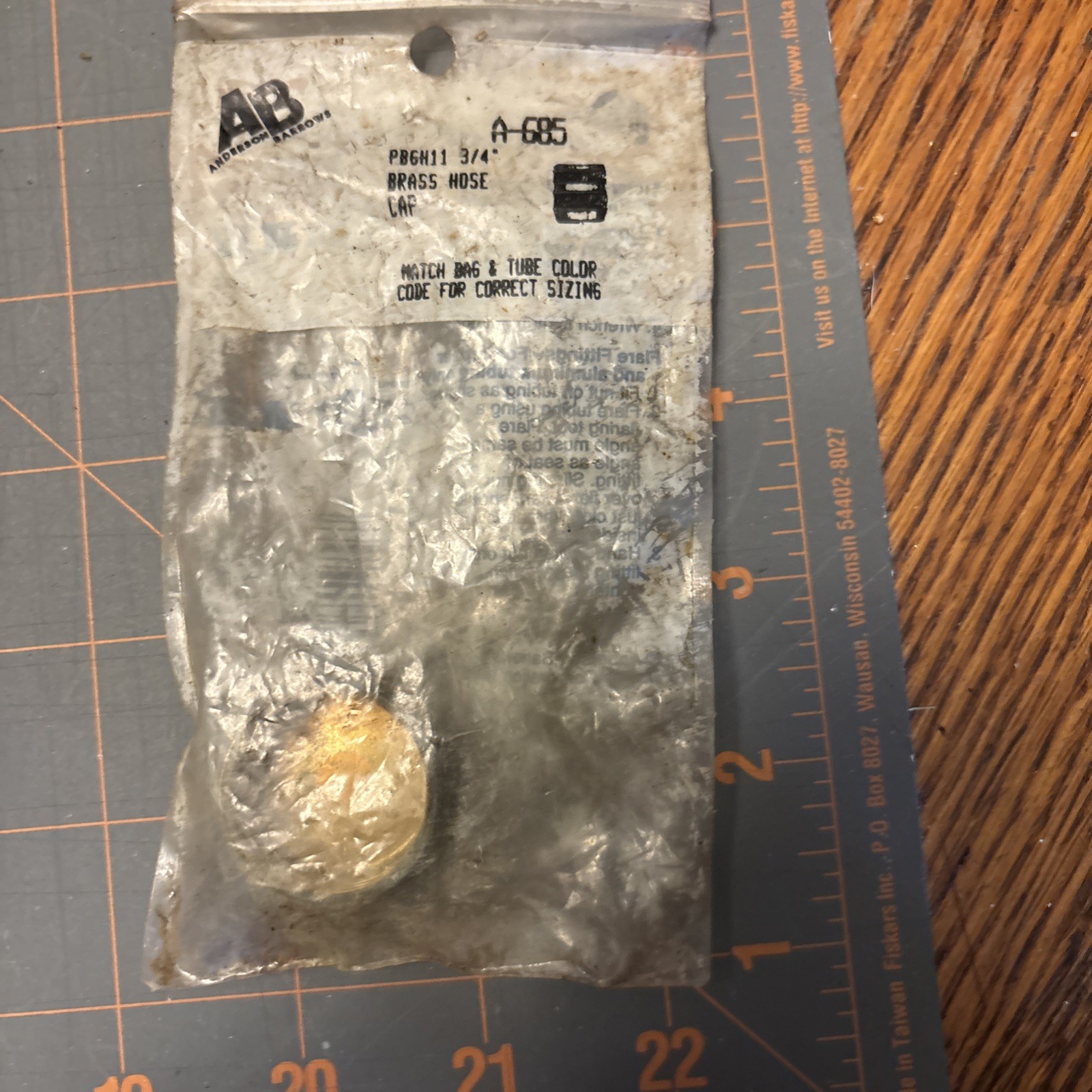 Brass Nose Cap A-685 Pbgh11 3/4”