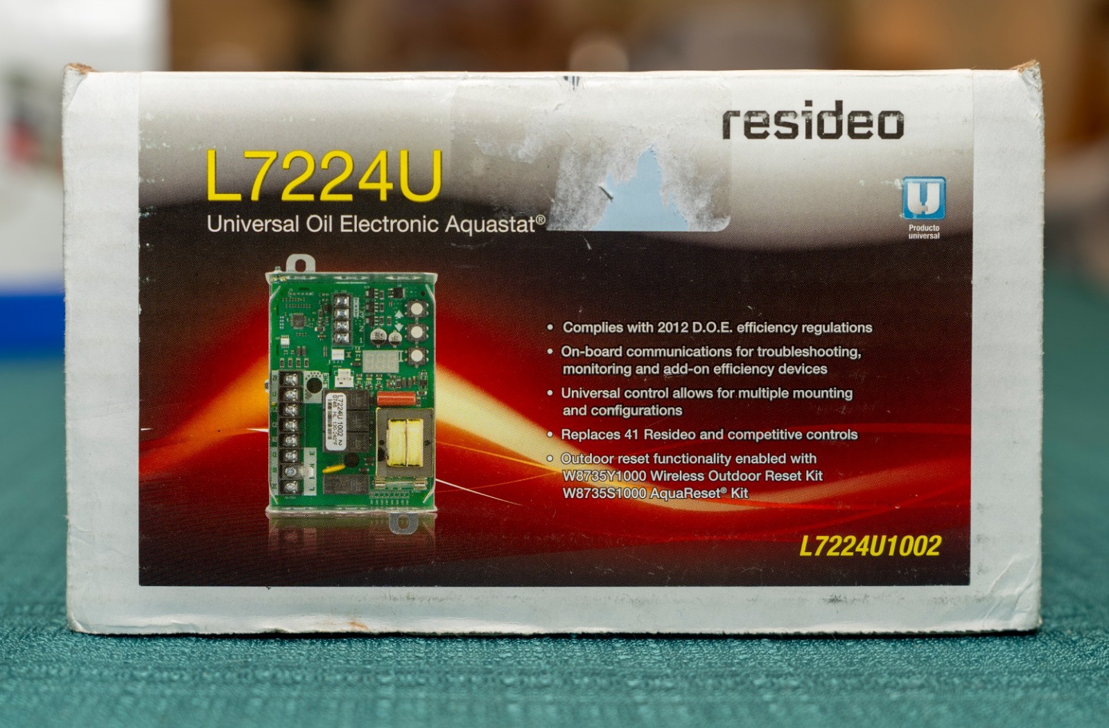 Resideo L7224U Universal Oil Boiler Electronic Aquastat. L7224U1002.