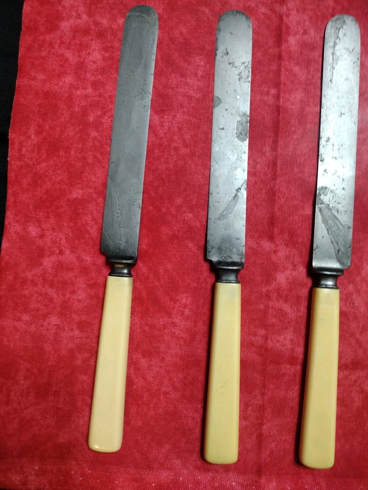 VINTAGE LF&C 15 PIECE FORK (8) & KNIFE (7) Set