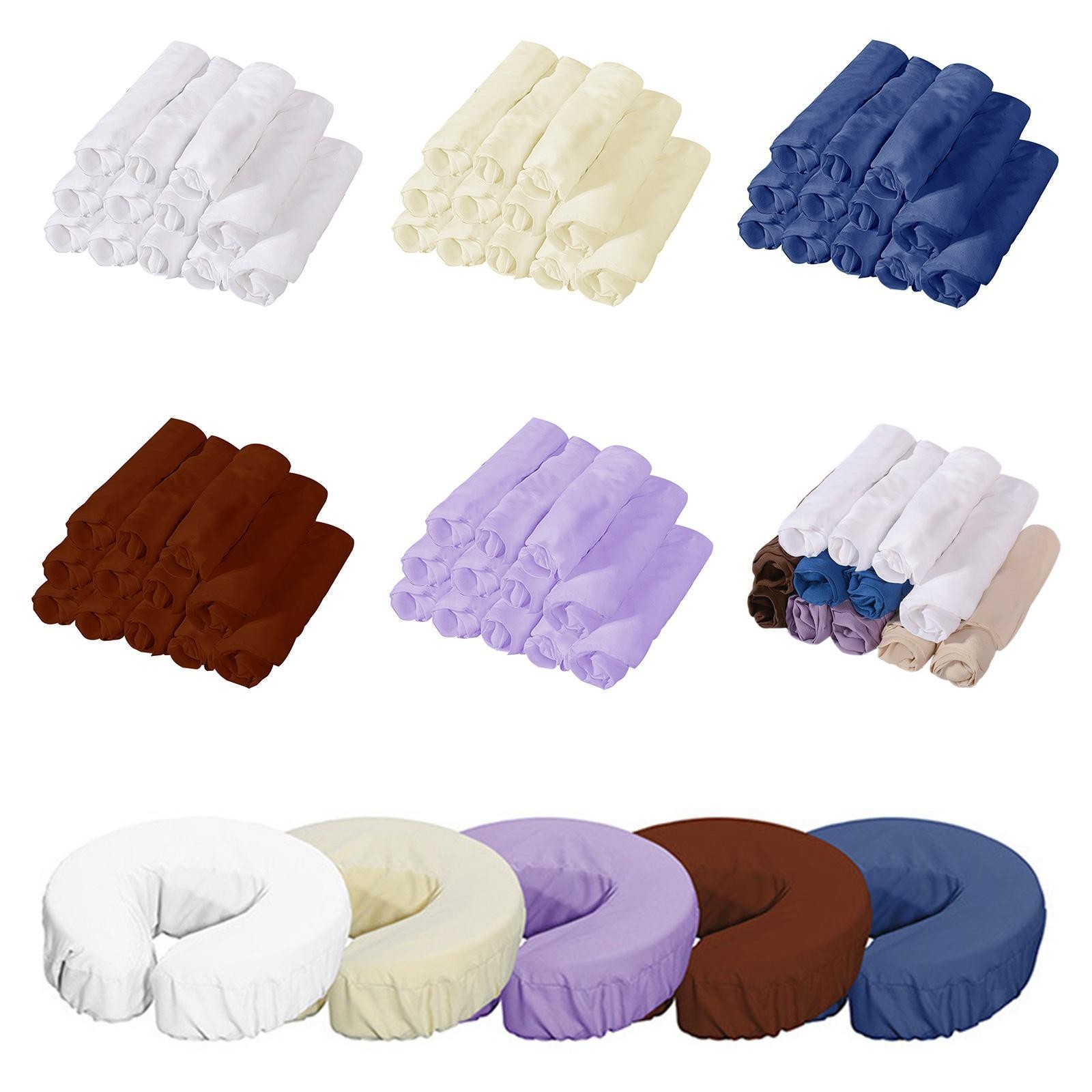 12x Face Cradle Covers Reusable Face Pillow Covers Massage Table Headrest Covers