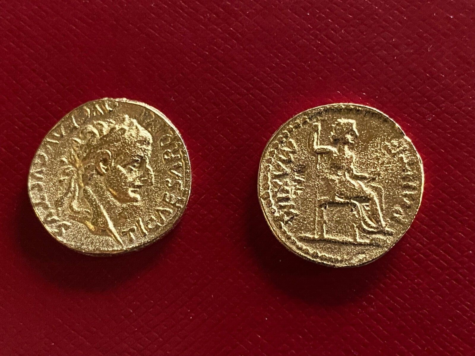 ROMAN TIBERIUS AUREUS 14 - 37 AD MODERN MUSEUM SPECIMEN COIN No 176