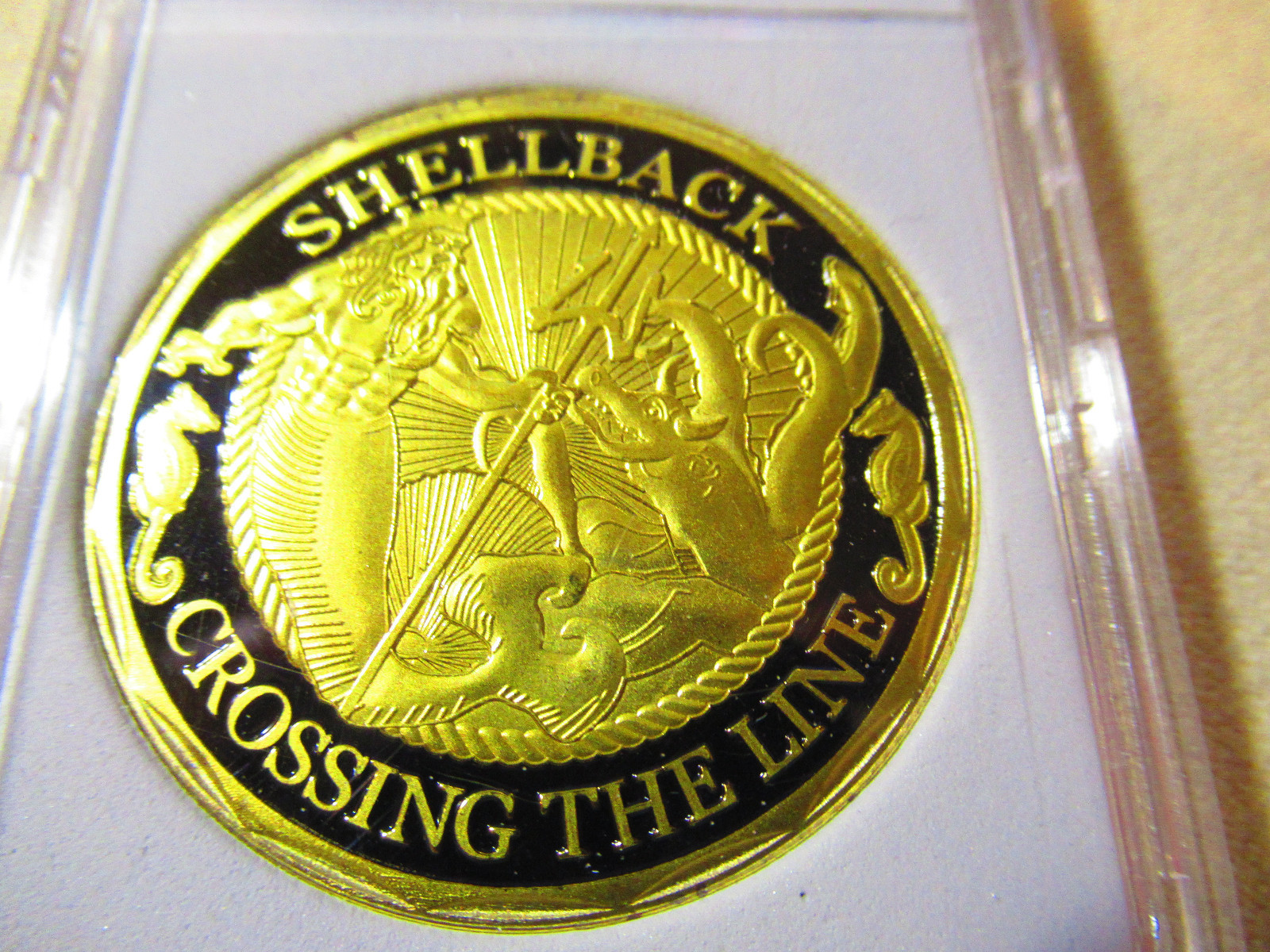 US NAVY - SHELLBACK - CROSSING THE LINE Challenge Coin