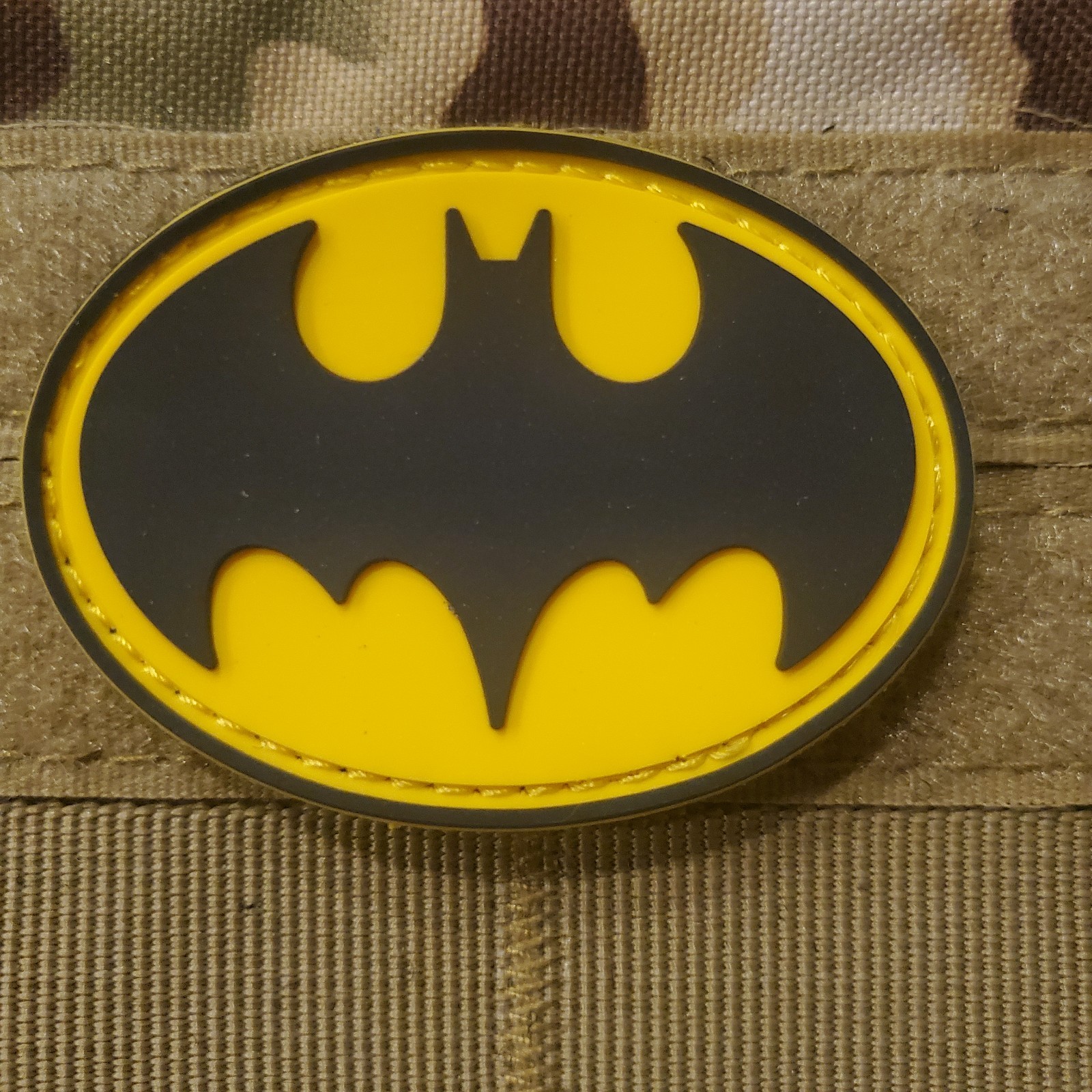 BATMAN PVC PATCH WITH HOOK BACKING