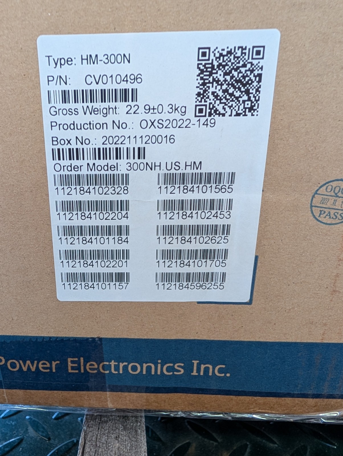 Hoymiles HM-300N Grid Support Utility Interactive Inverter Microinverter
