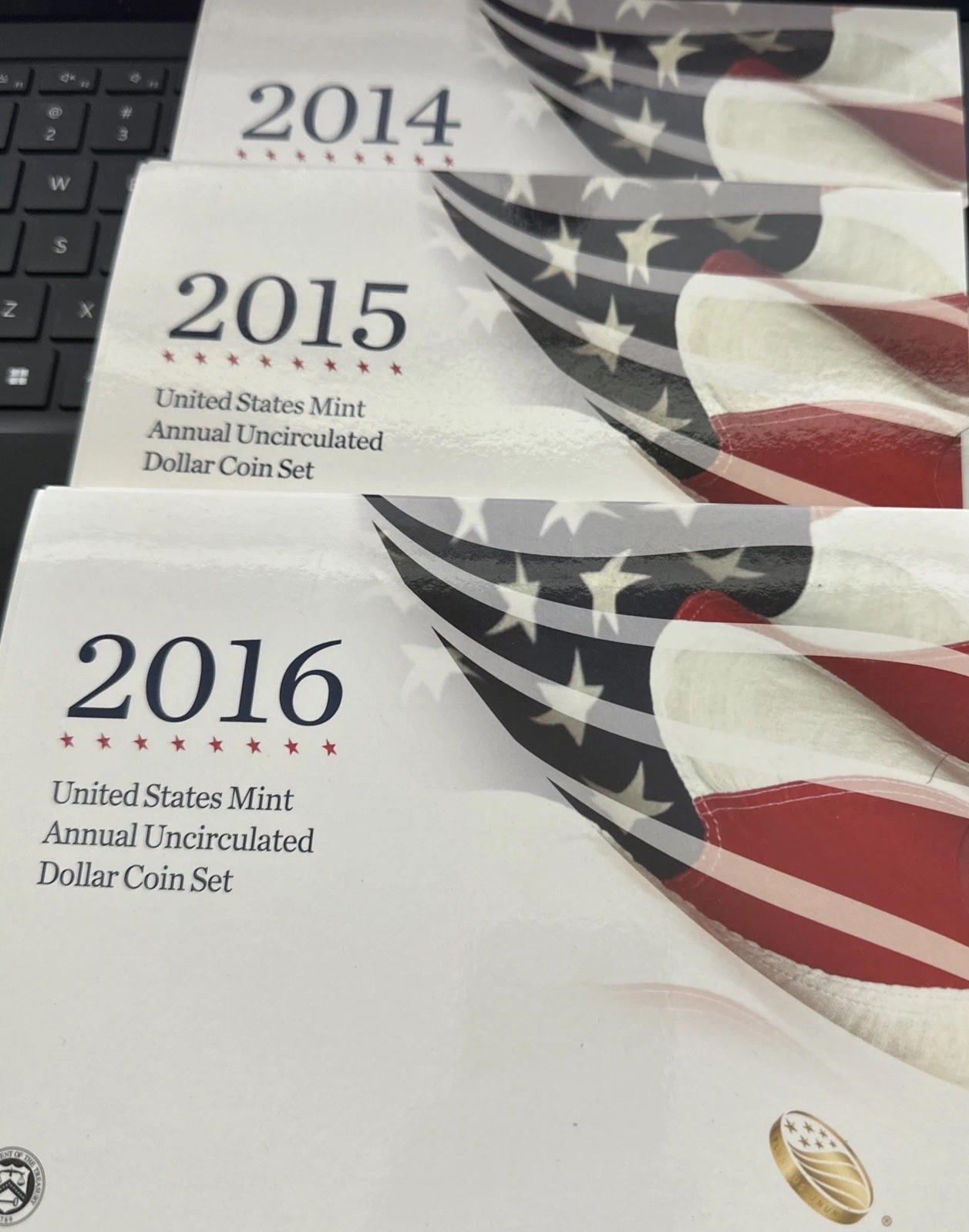 {3 Sets} 2014-15-16American Silver Eagle Annual US Mint Sets. Ready To Ship!