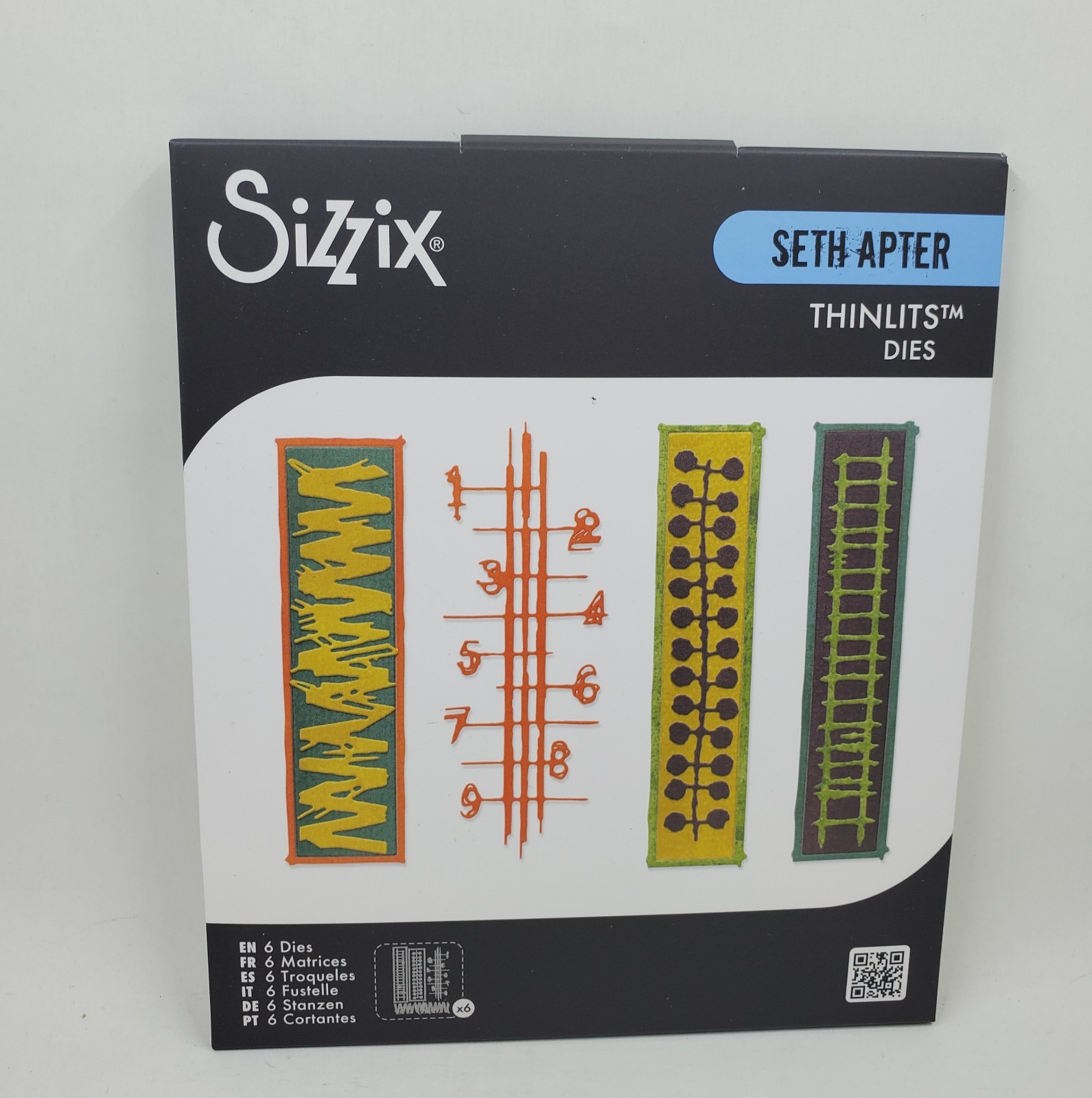 TH3 Sizzix Thinlits 6Pc Die Set - Stretchers, 667022 by Seth Apter