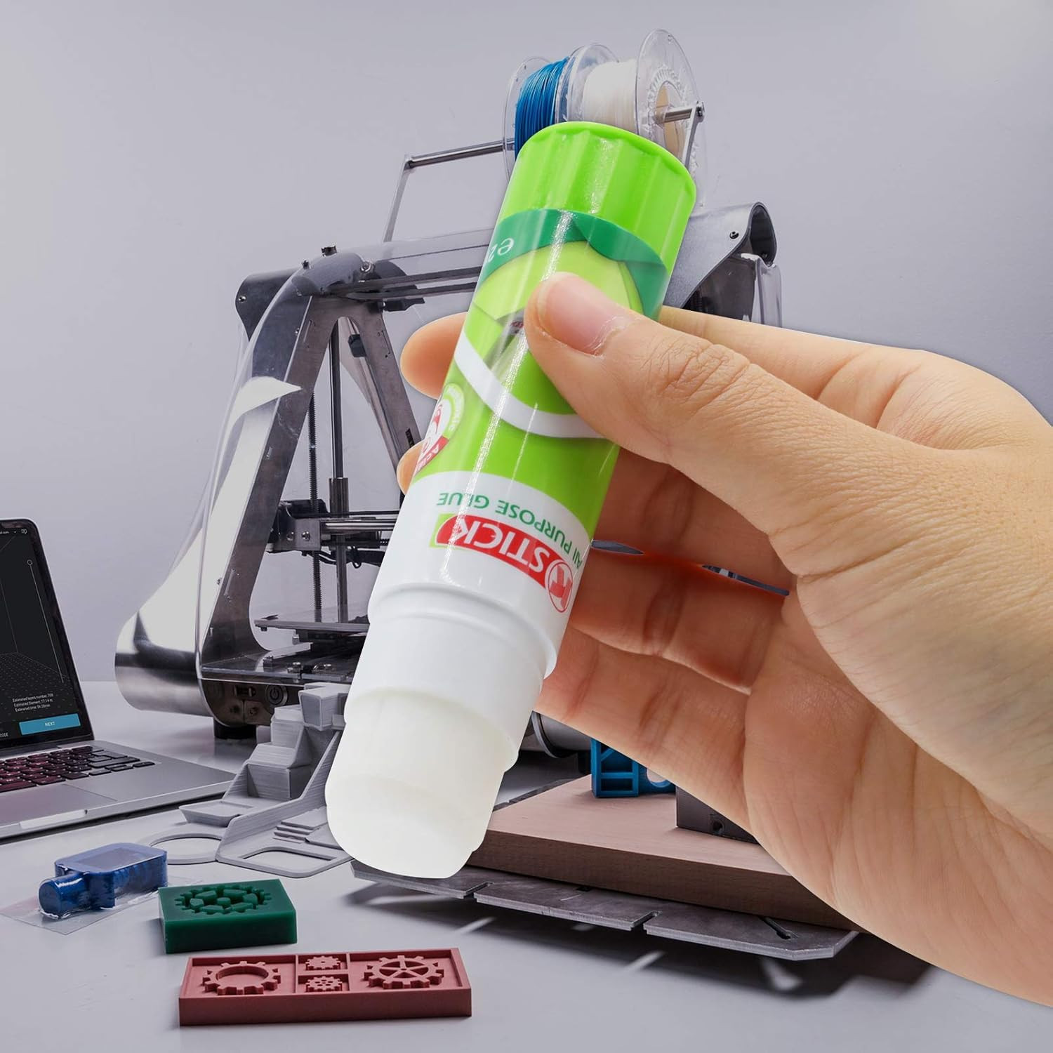 3D Printer Glue Sticks, 3D Printing Adhesive for Hot Bed Warping, PVP Solid 3D