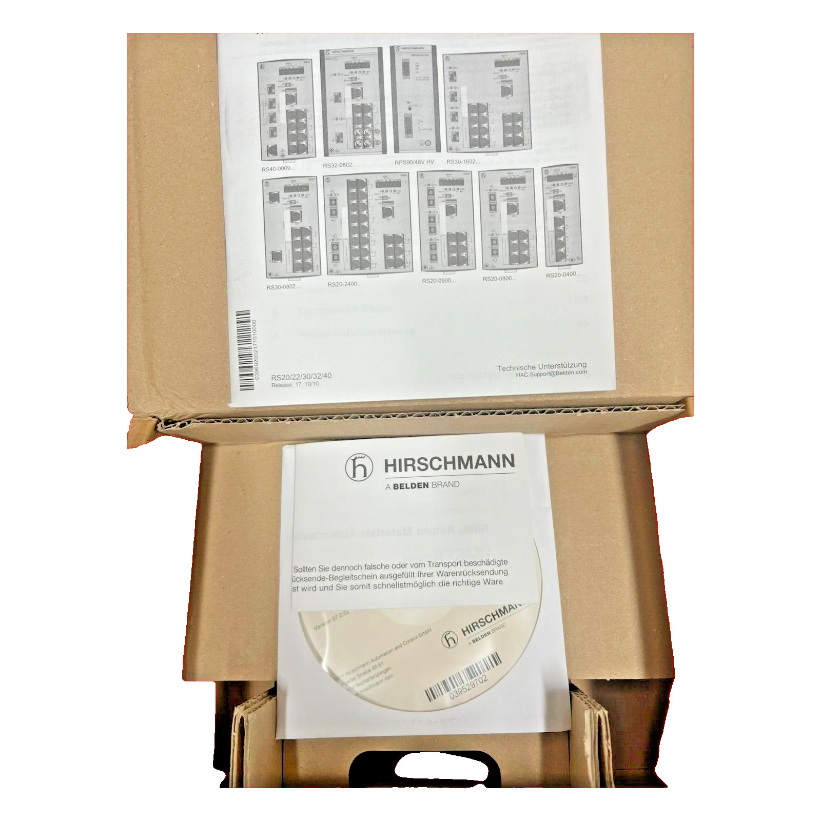 Hirschmann 8 Port Rail Switch New