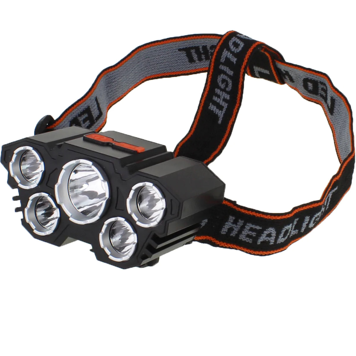 Led Highlight USB Charging 5 LED Headlight 4 Modes  L-T21  Free Shipping
