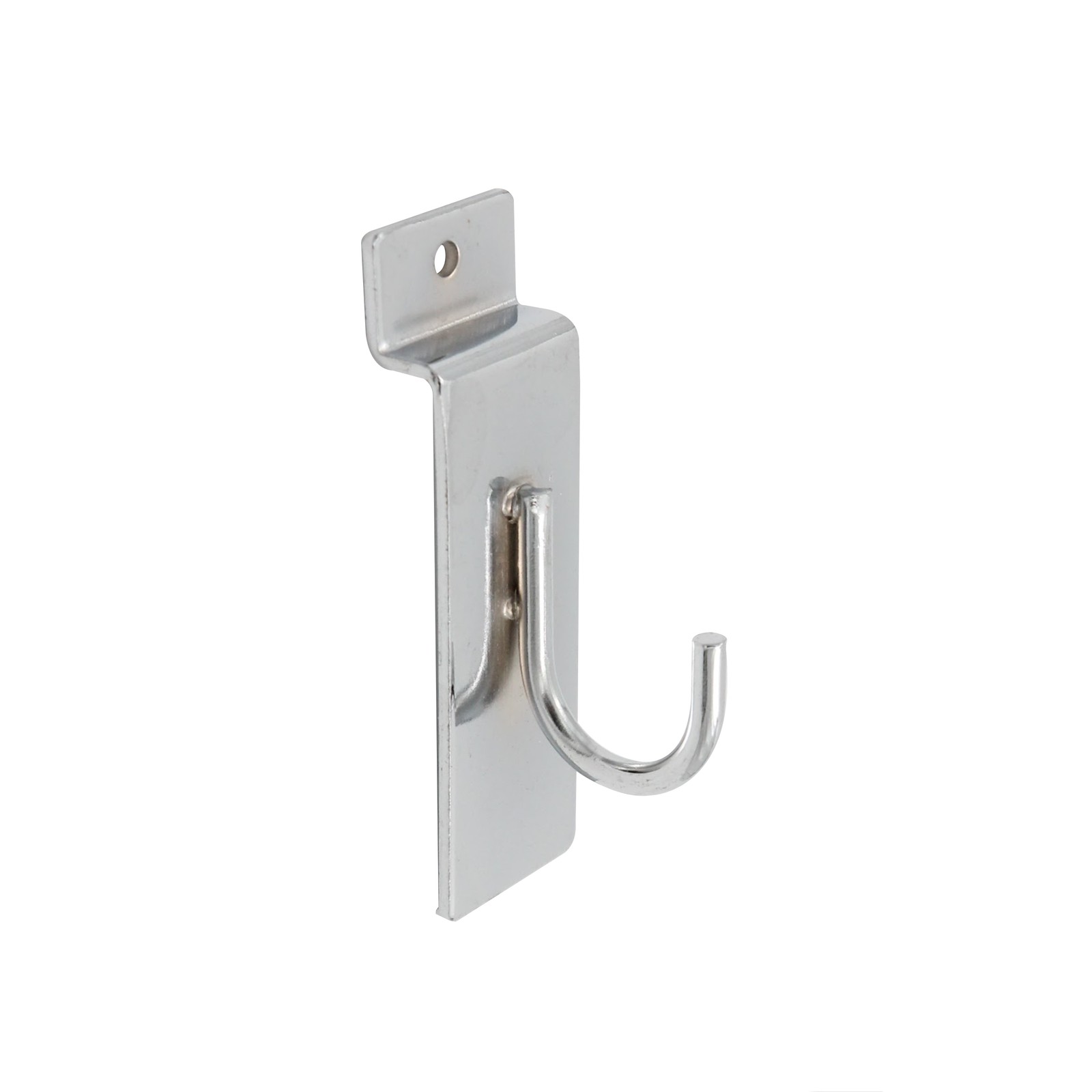 SSWBasics Chrome Display Hook for Slatwall - Pack of 50 - Slatwall Accessories