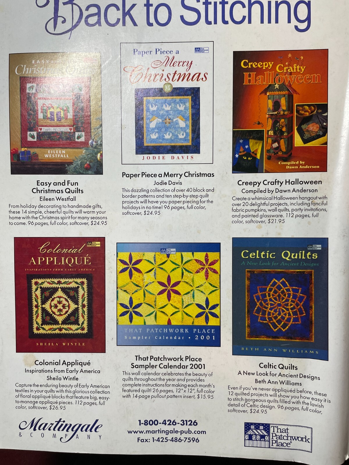 American Patchwork Quilting Magazine ~ Oct. 2000 A Crate of Eggs ~ No PAttern