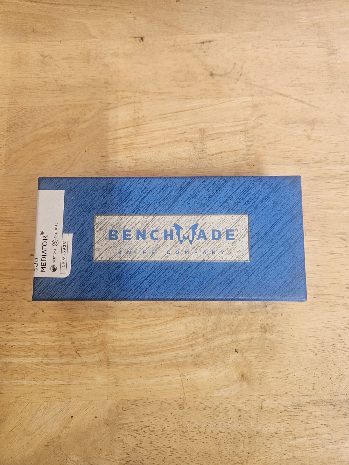 Bench Made 535 Mediator Pocket Knife Pocket Clip On Back Side