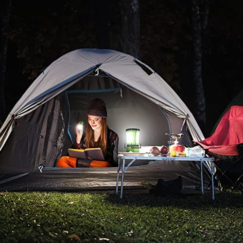 LE LED Camping Lantern Rechargeable, 600LM, Detachable Flashlight, Camping Es...