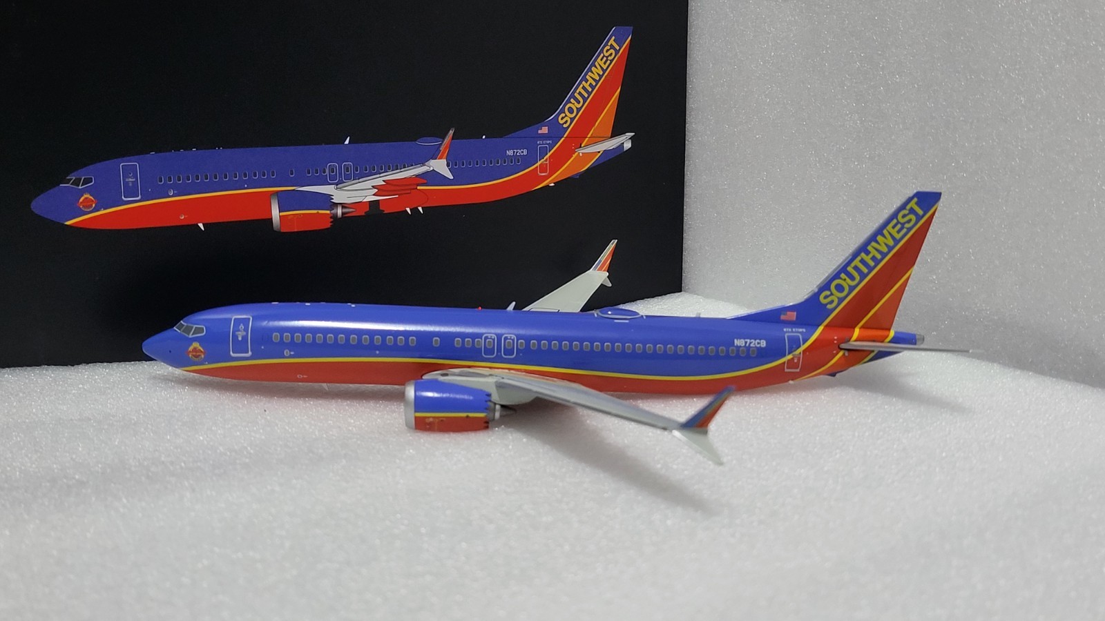 Gemini Jets 1:200 Southwest Airlines Boeing 737 MAX 8 Retro N872CB G2SWA1217