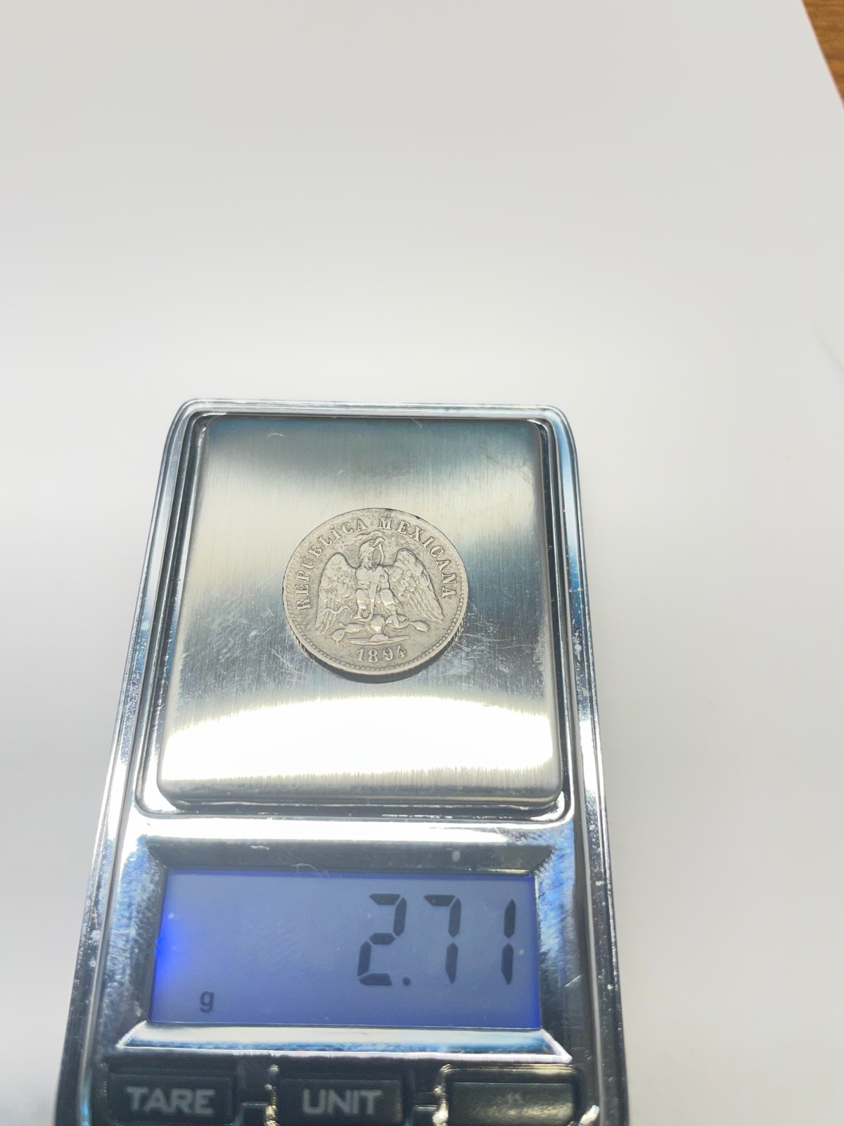 1894 Ca 10 Centavos Mexico Silver