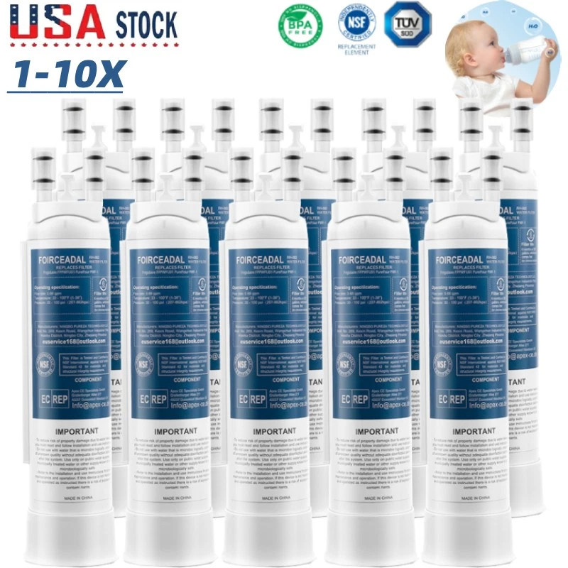 1-10 Pack For Frigidaire PWF-1 FPPWFU01 Refrigerator PurePour Water Ice Filter