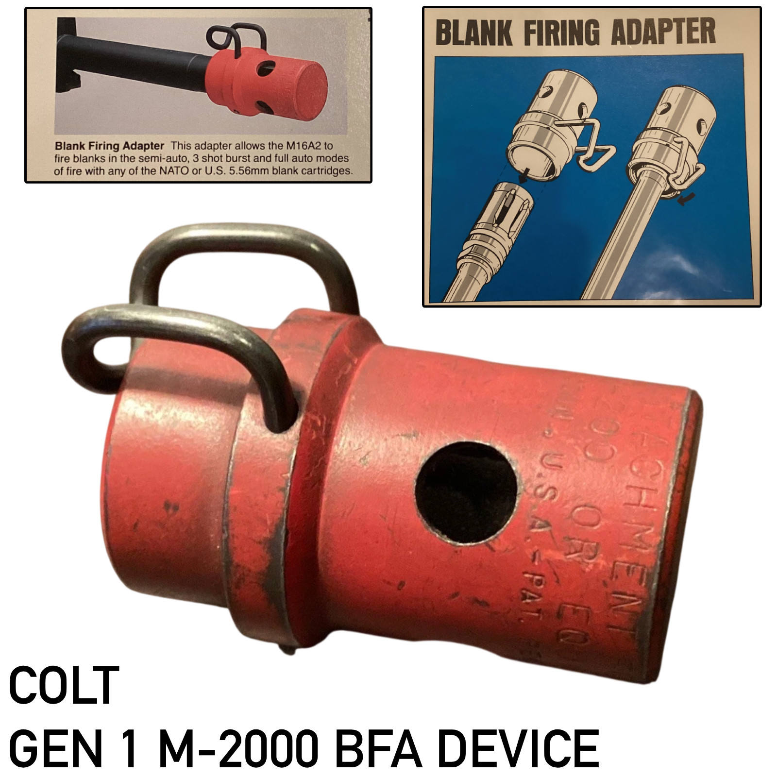 RARE COLT 1960‘S FIRST GENERATION  BLANK FIRING ADAPTER BFA 5.56mm .223