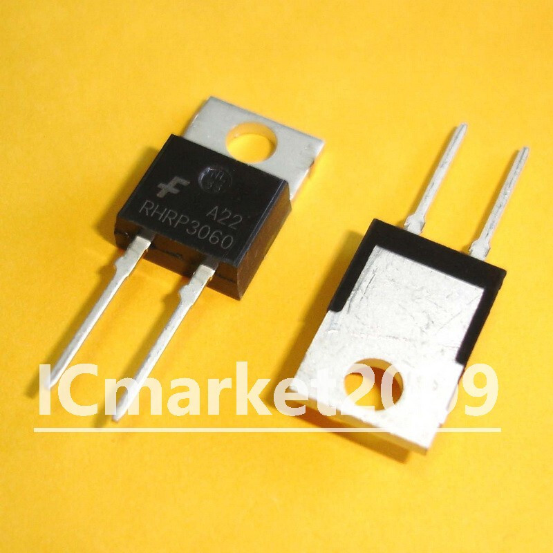 10 PCS RHRP3060 TO-220AC RHRP 3060 30A 600V Hyperfast Diodes Transistor