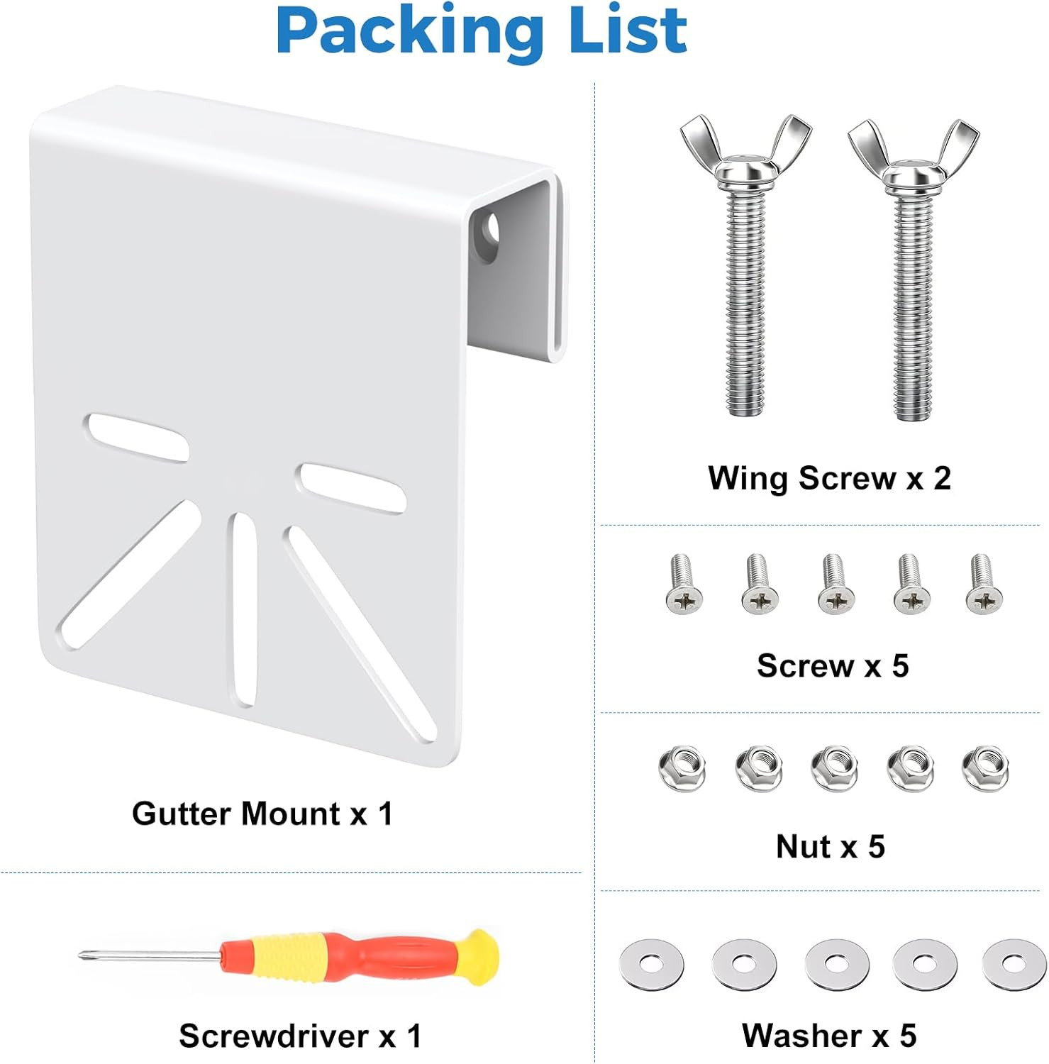 Gutter Mount Bracket Compatible with Eufy Security Solocam S340/E30/E42, Eufy Se