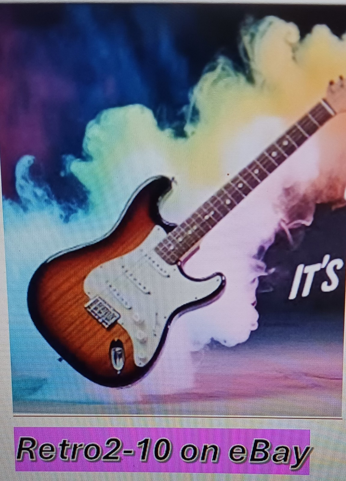 CHARVEL VINTAGE "TOOTHPASTE" STYLE HANDMADE WATERSLIDE DECAL PRE-CUT