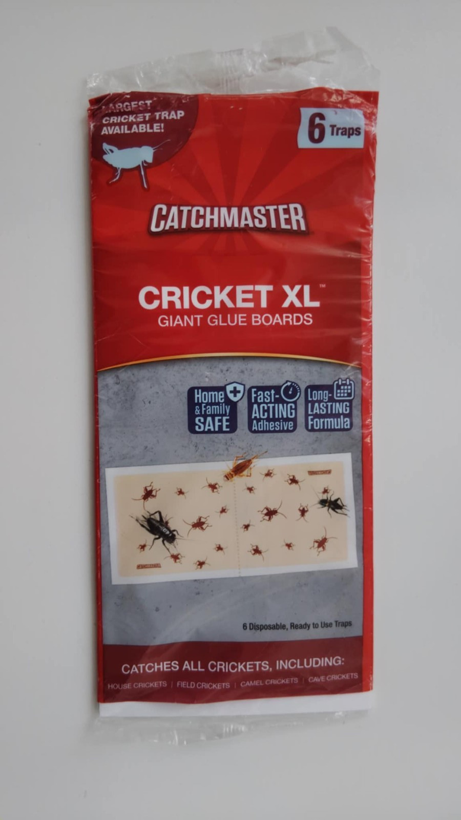 Brown Recluse Spider Giant Glue Boards 6Pk, Adhesive Bug Catcher, Scorpion, Cock