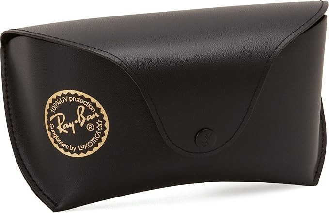 Ray Ban 100% Authentic Black Leather  Big Case, Booklet, Microfiber Cloth,  new