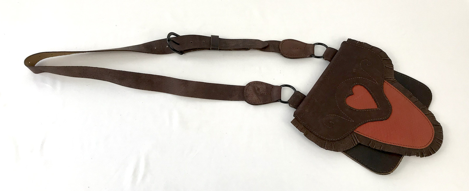Beaver Tail Hunting Pouch with Heart Motif