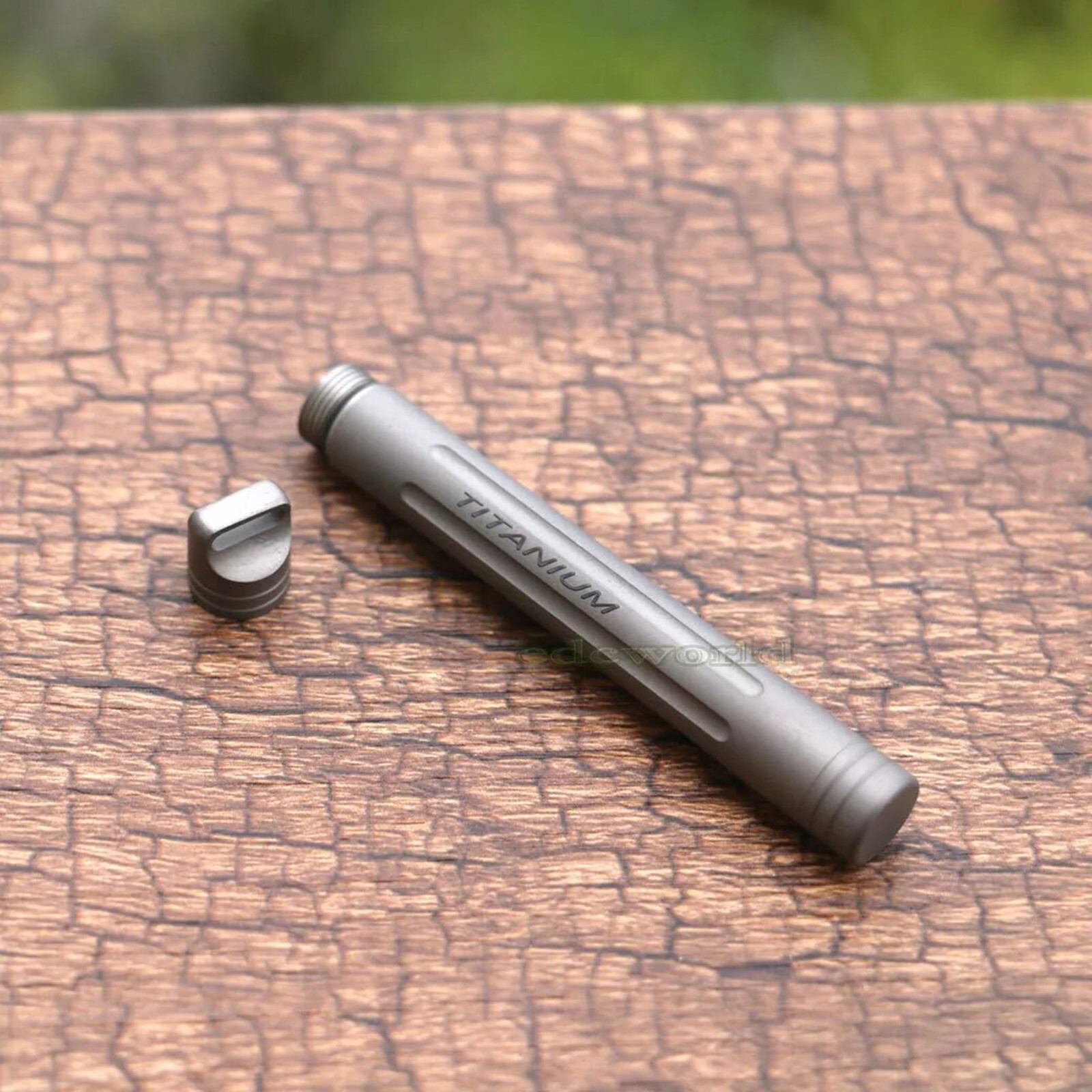 EDC Titanium Portable Outdoor Multi Tool Waterproof Pill Capsula Case Box