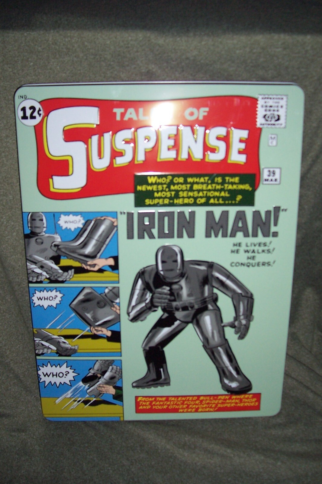 Comic Book Hinged "Protector" Tin