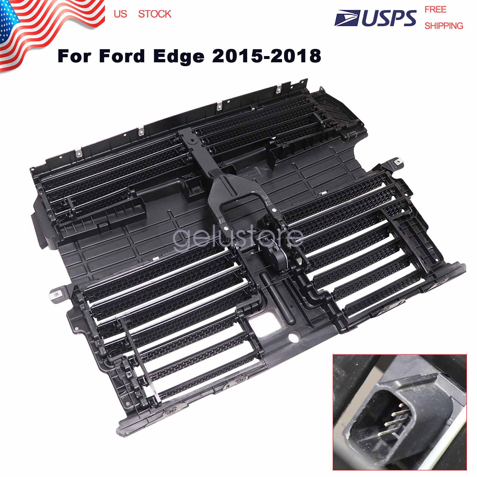 Active Grille Shutter w/ Motor Assembly for Ford Edge 2015-2018 3.5L 2.0L 2.7L
