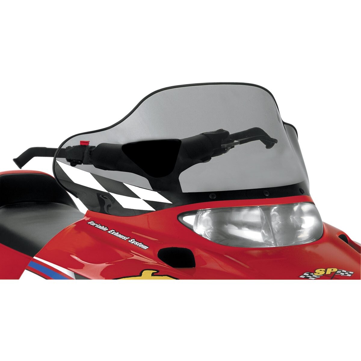 PowerMadd Cobra 15 in. Medium Smoke/Black Windshield - 11533