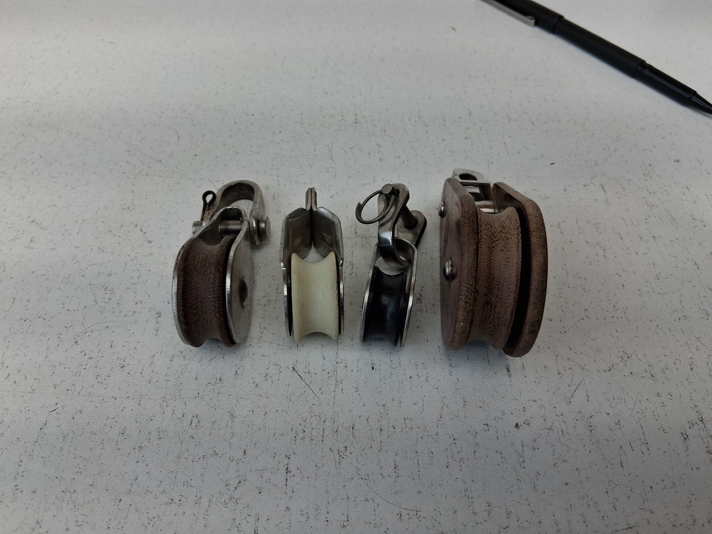 4 marine block pulleys