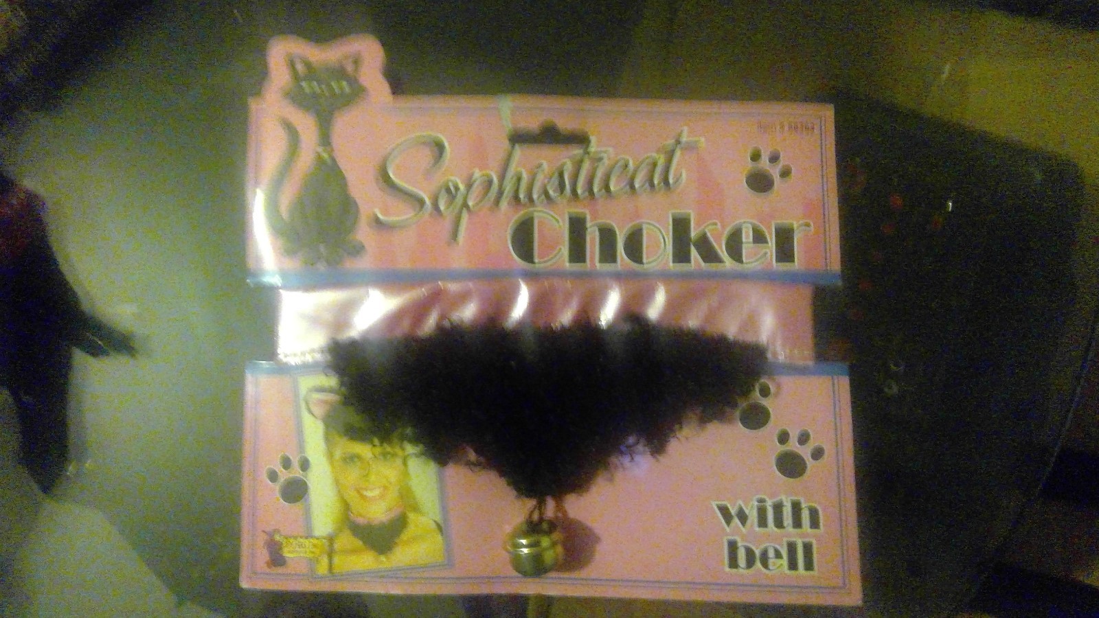 Brand New Black Cat Choker with Bells Costume Accessory NIP