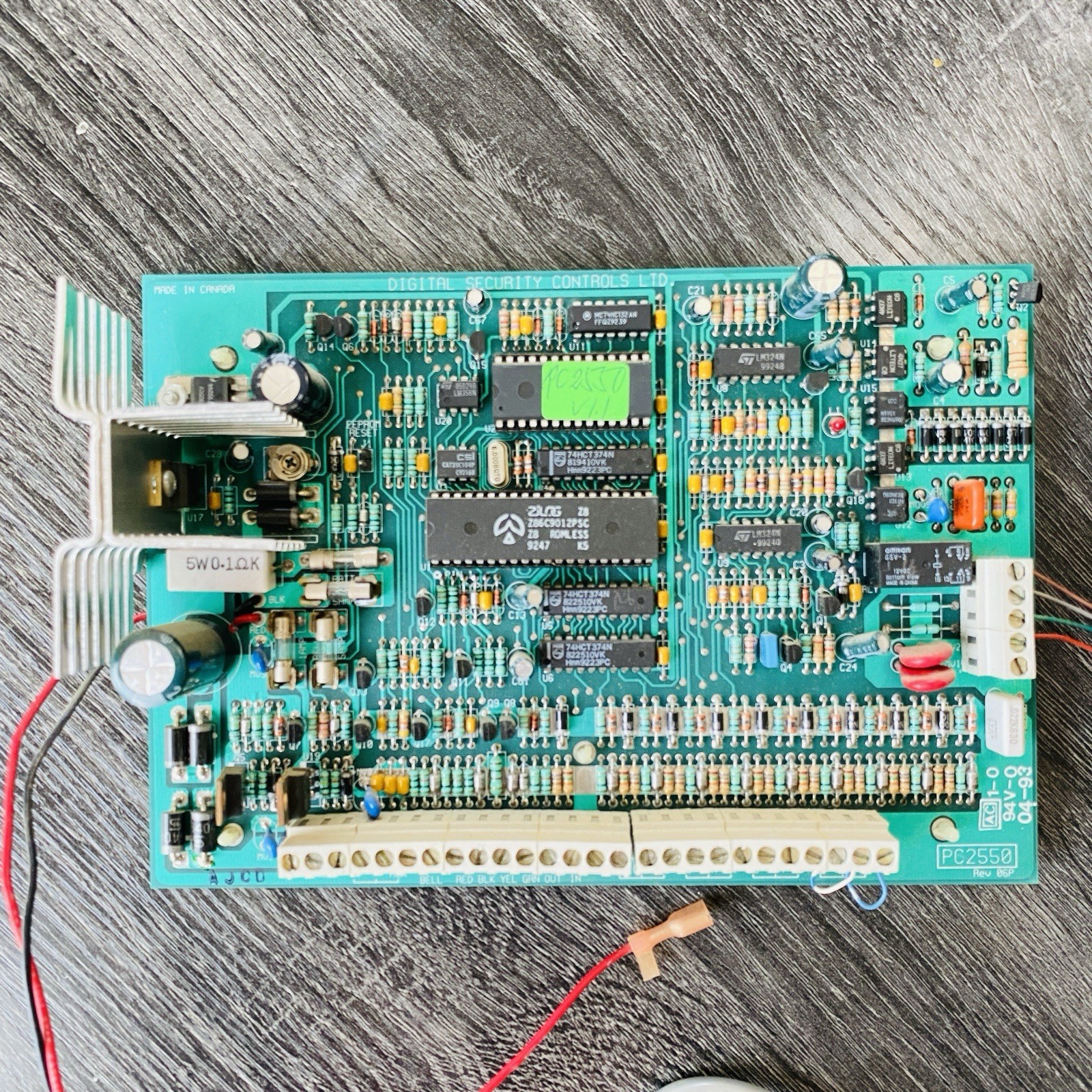 DSC PC2550 Digital Security Controls System Keypad & board Tested Works