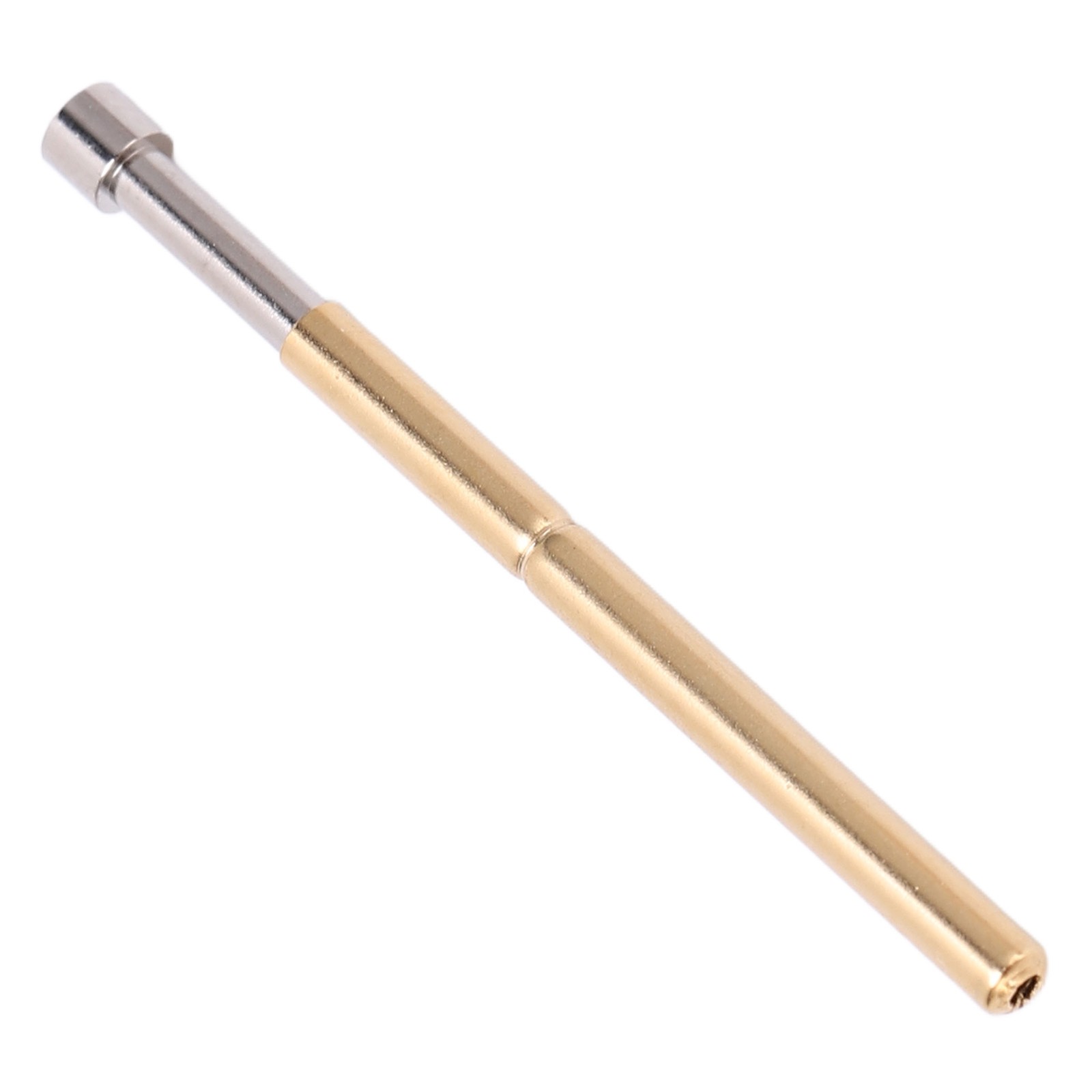 100pcs Spring Test Pogo Pin Concave Head Type Brass Material 2.02mm/0.1in