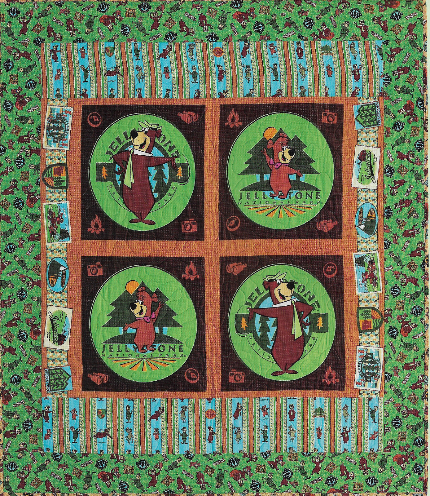 Yogi & Boo Boo at Play Quilt quilting pattern instructions