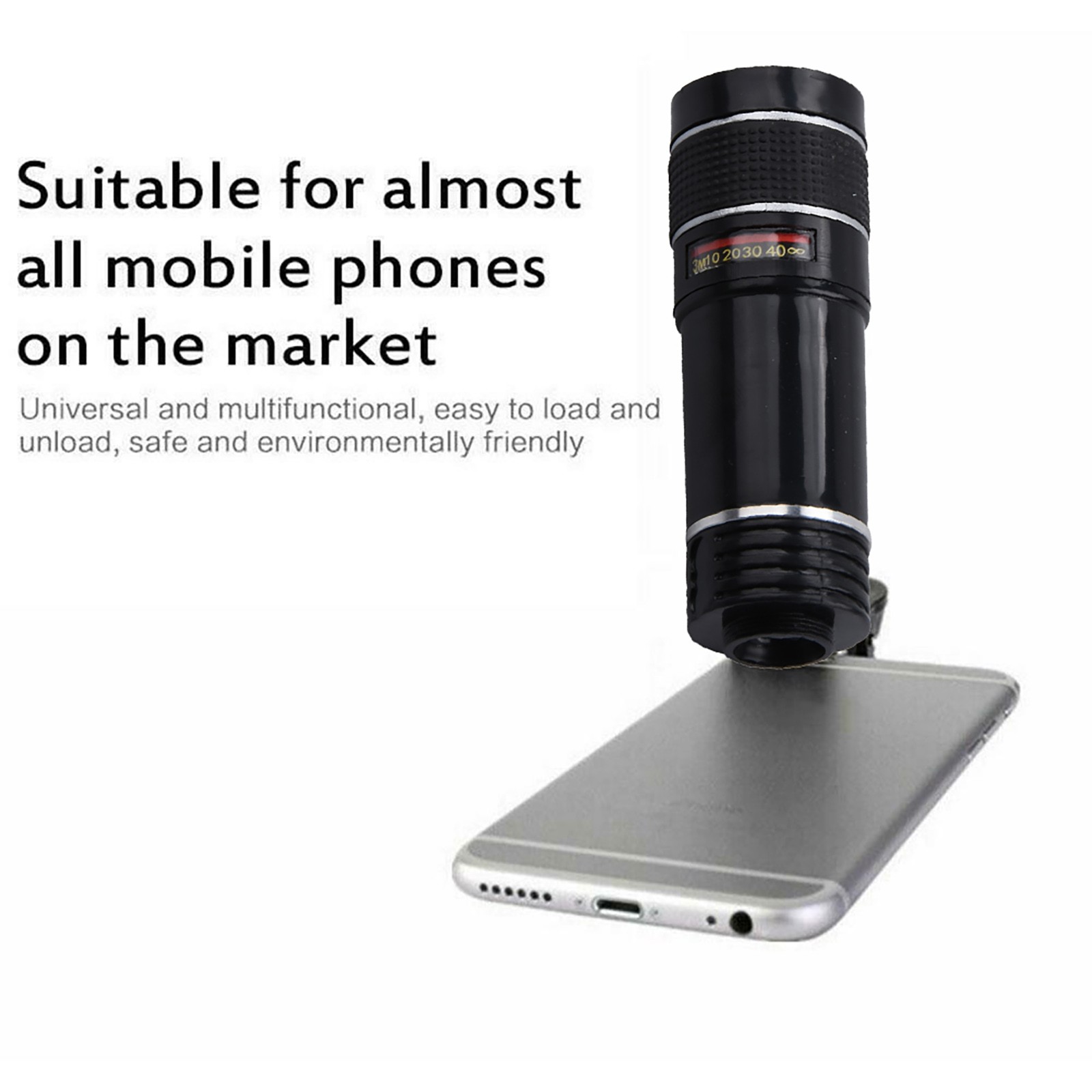 20X Adjustable Universal External Telephoto LensPhone Camera Spotting Scope