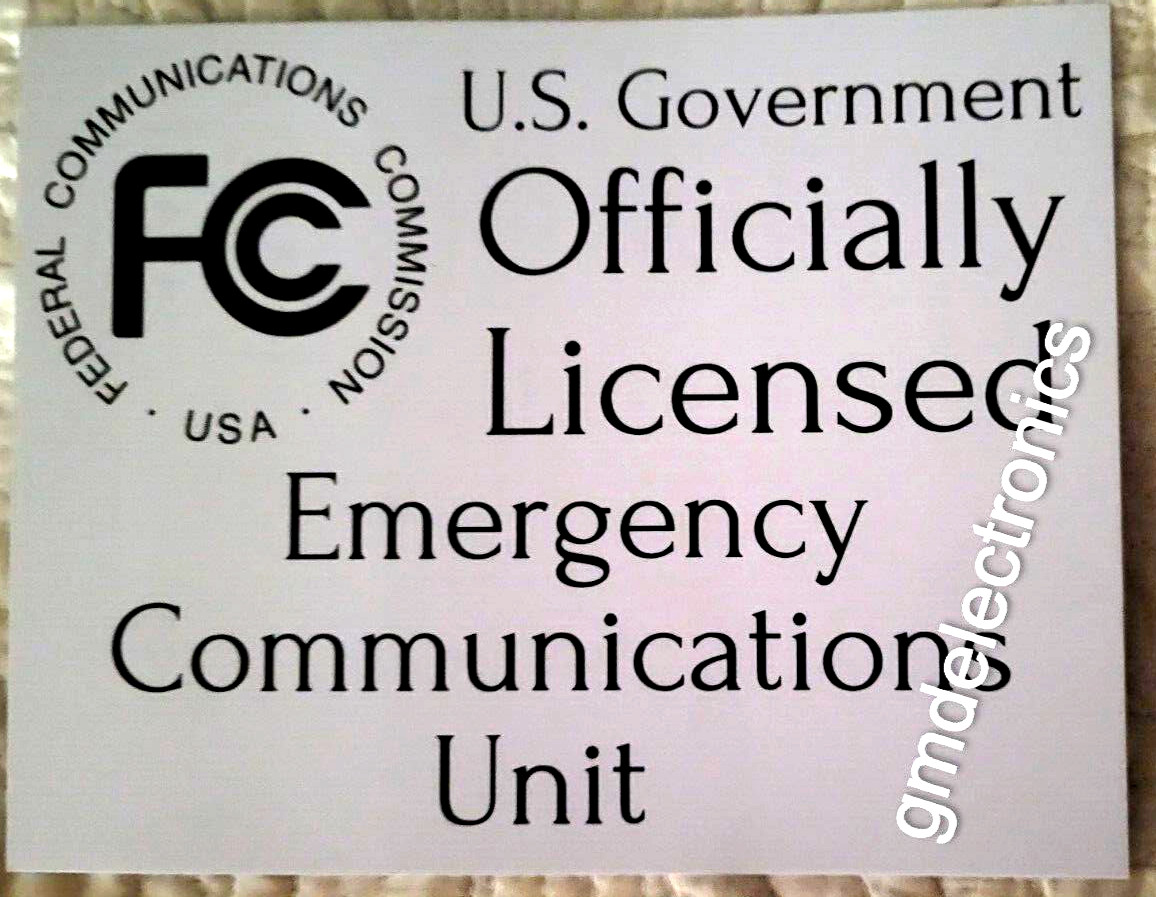 Ham Radio Placard, Amateur Radio Card for lockdowns and road blocks for your car