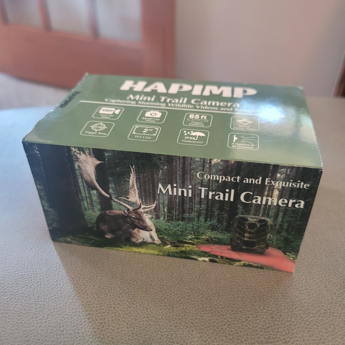 HAPIMP G100 Trail Camera 1080P 65ft Wi-Fi Night Vision Waterproof