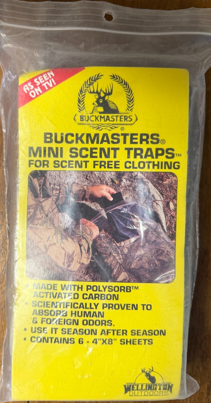 Buckmasters Mini Scent Traps 6- 4"X8" SHEETS