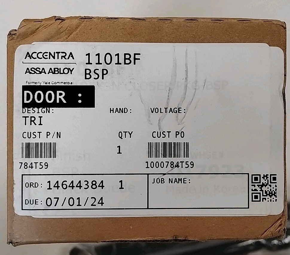 ASSA ABLOY 1101 BF BSP Door Closer