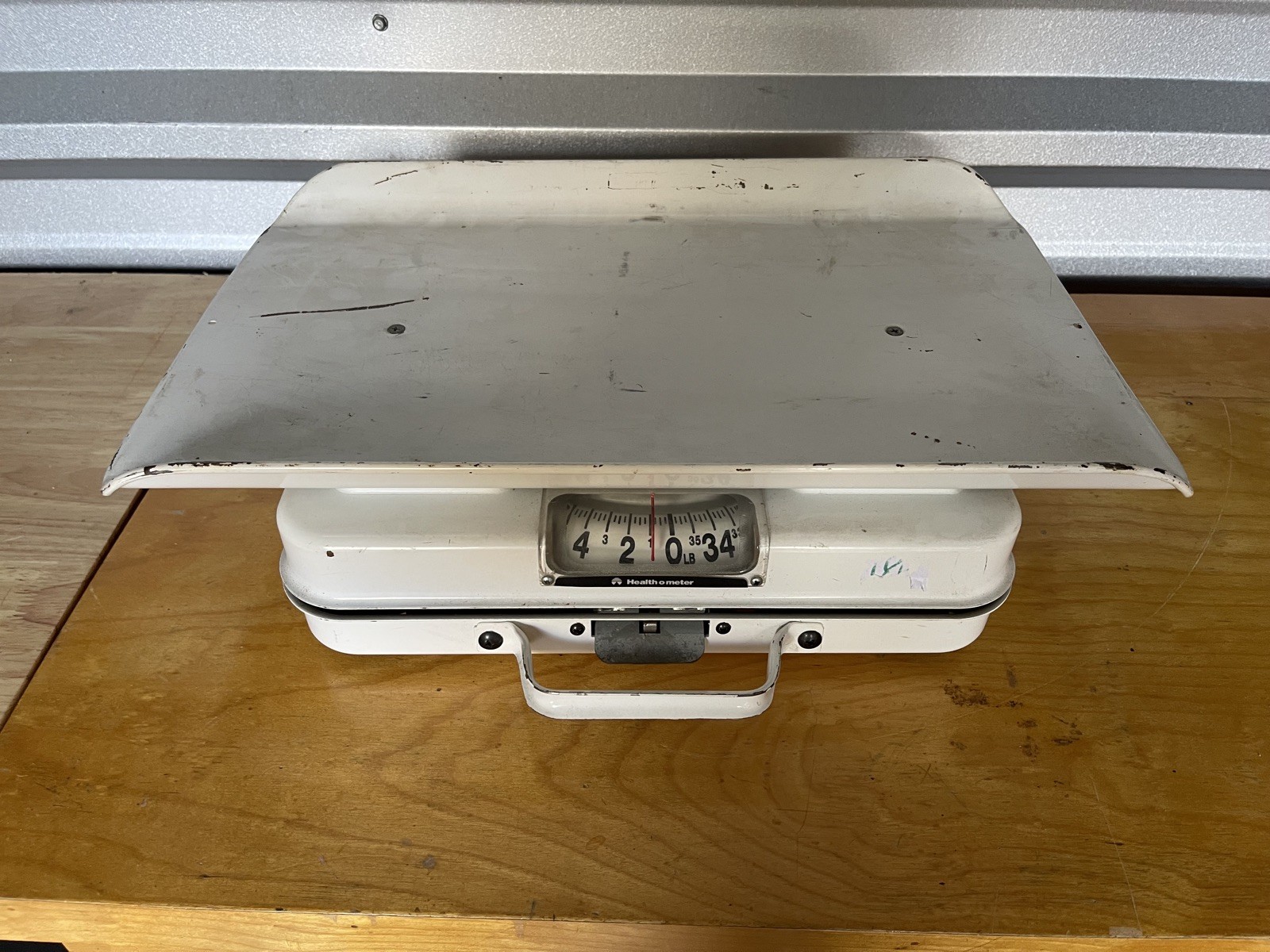 Vintage WORKING Health O Meter Steel Metal Mechanical Baby Infant Weight Scale
