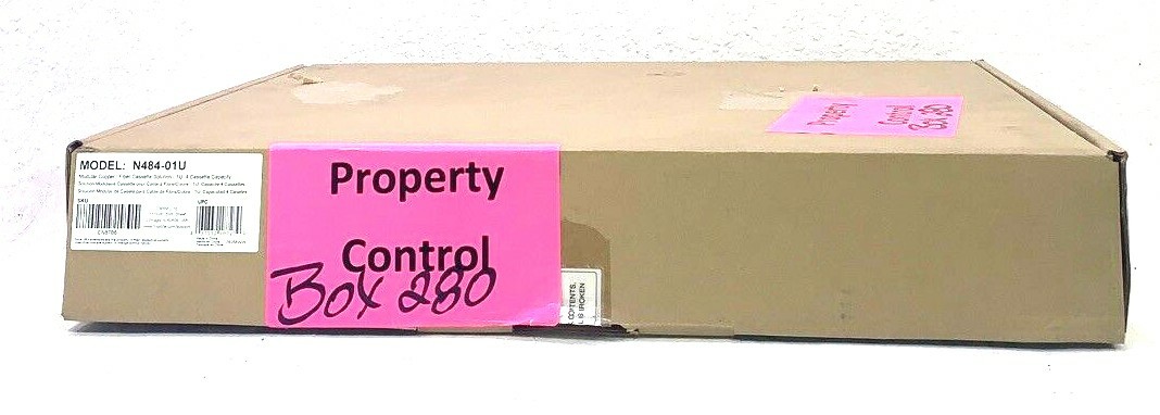 TrippLite High Density Copper / Fiber Enclosure Panel, 1U, 4-Cassette Capacity