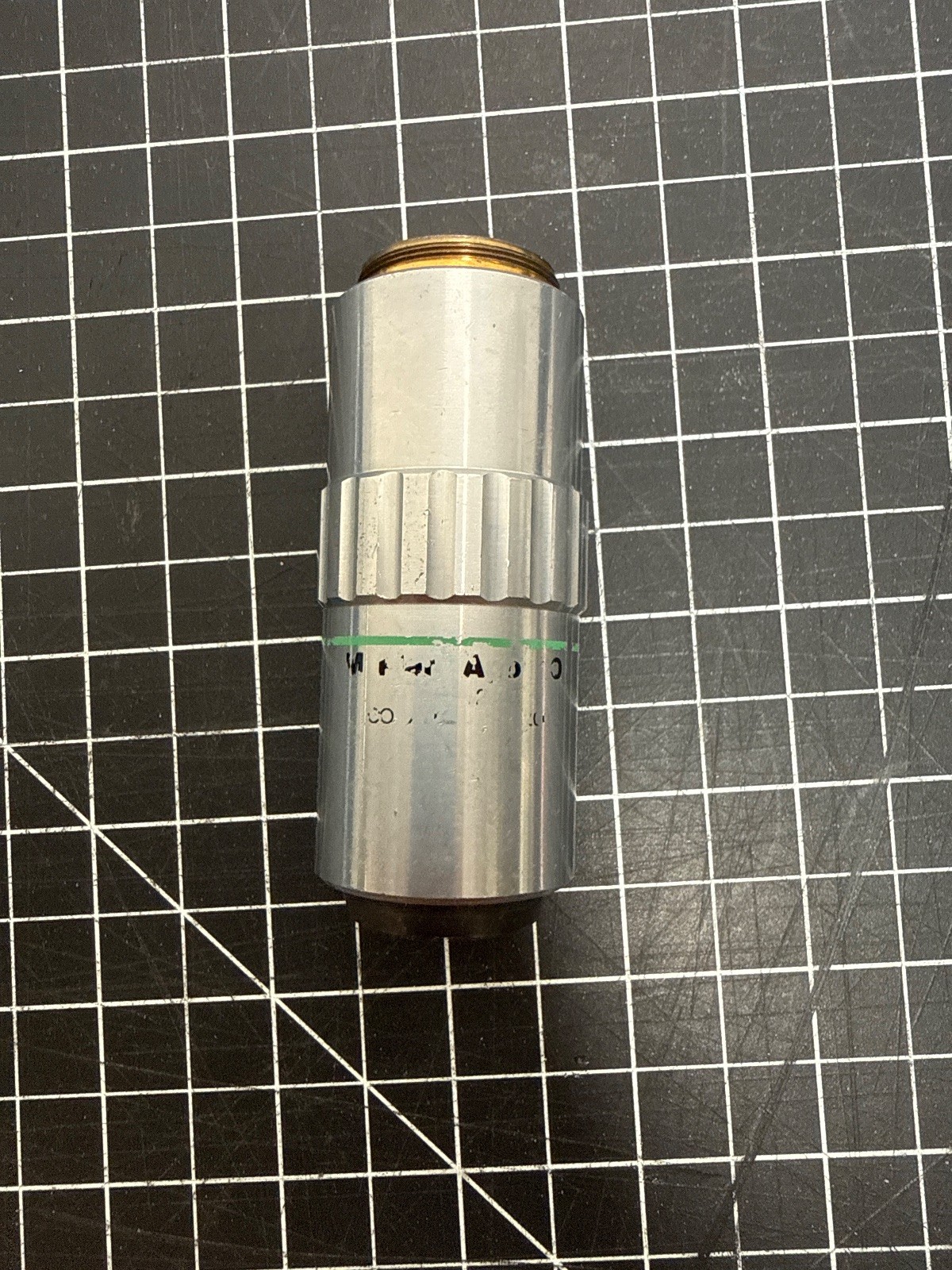 Mitutoyo M Plan Apo Infinity-Corrected Microscope Objective Spec Markings Worn,