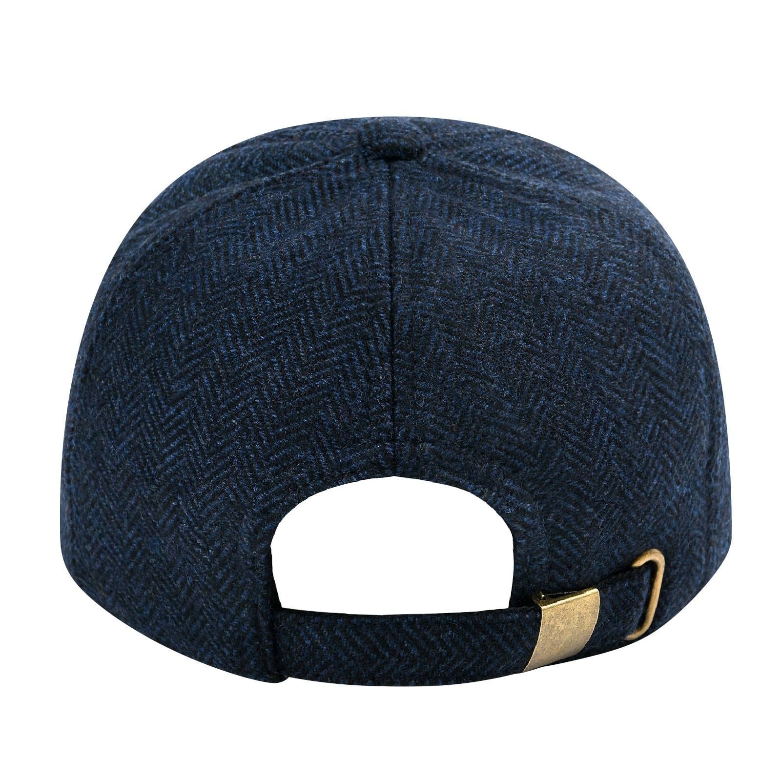BOTVELA Wool Baseball Cap for Men Adjustable Unstructured Tweed Hat One Size