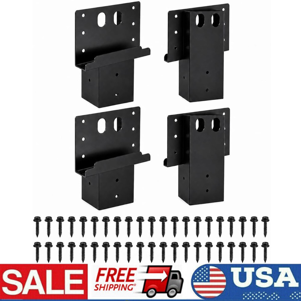 4Pcs 4x4 Compound Angle Brackets Deer Blind Brackets,Outdoor Platform Bracket
